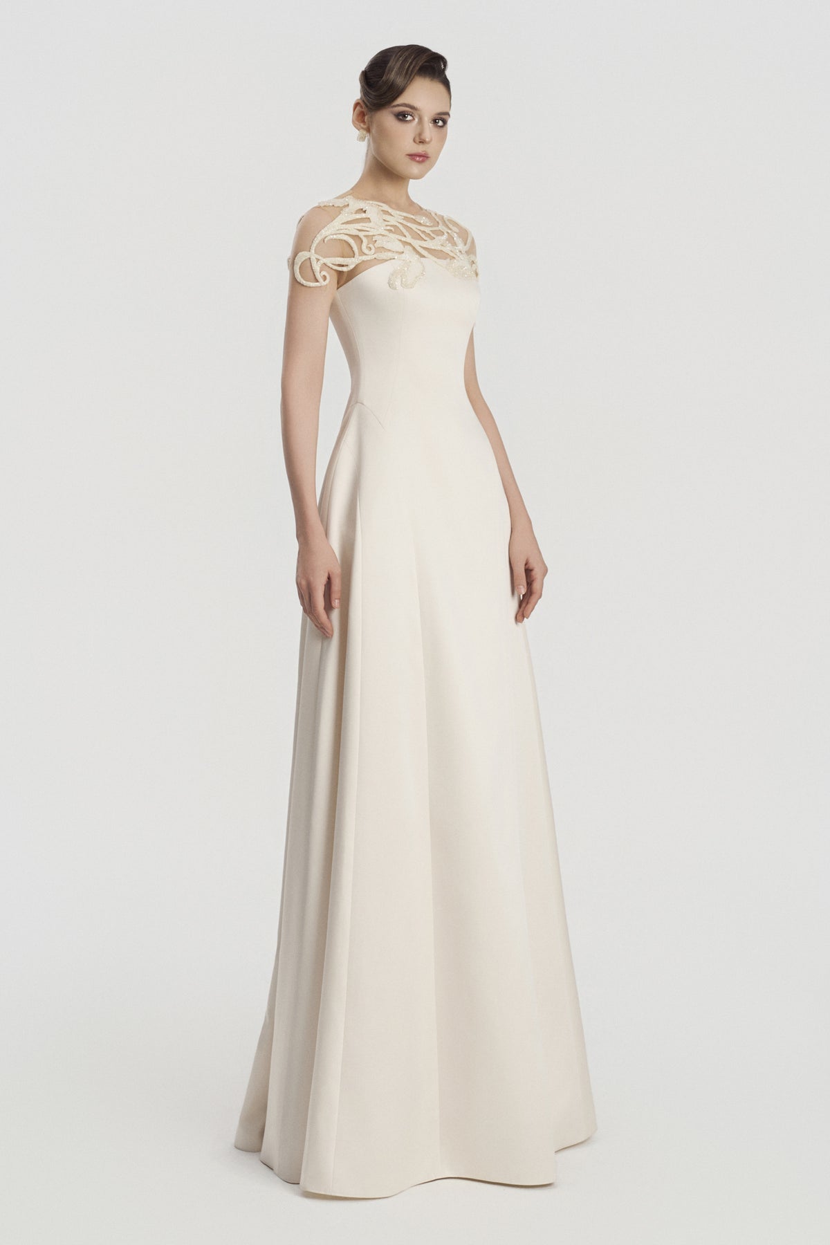 Odeline Illusion Maxi Dress