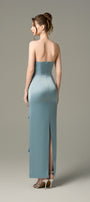 Aquarelle Silk 3D Floral Applique Maxi Dress 2