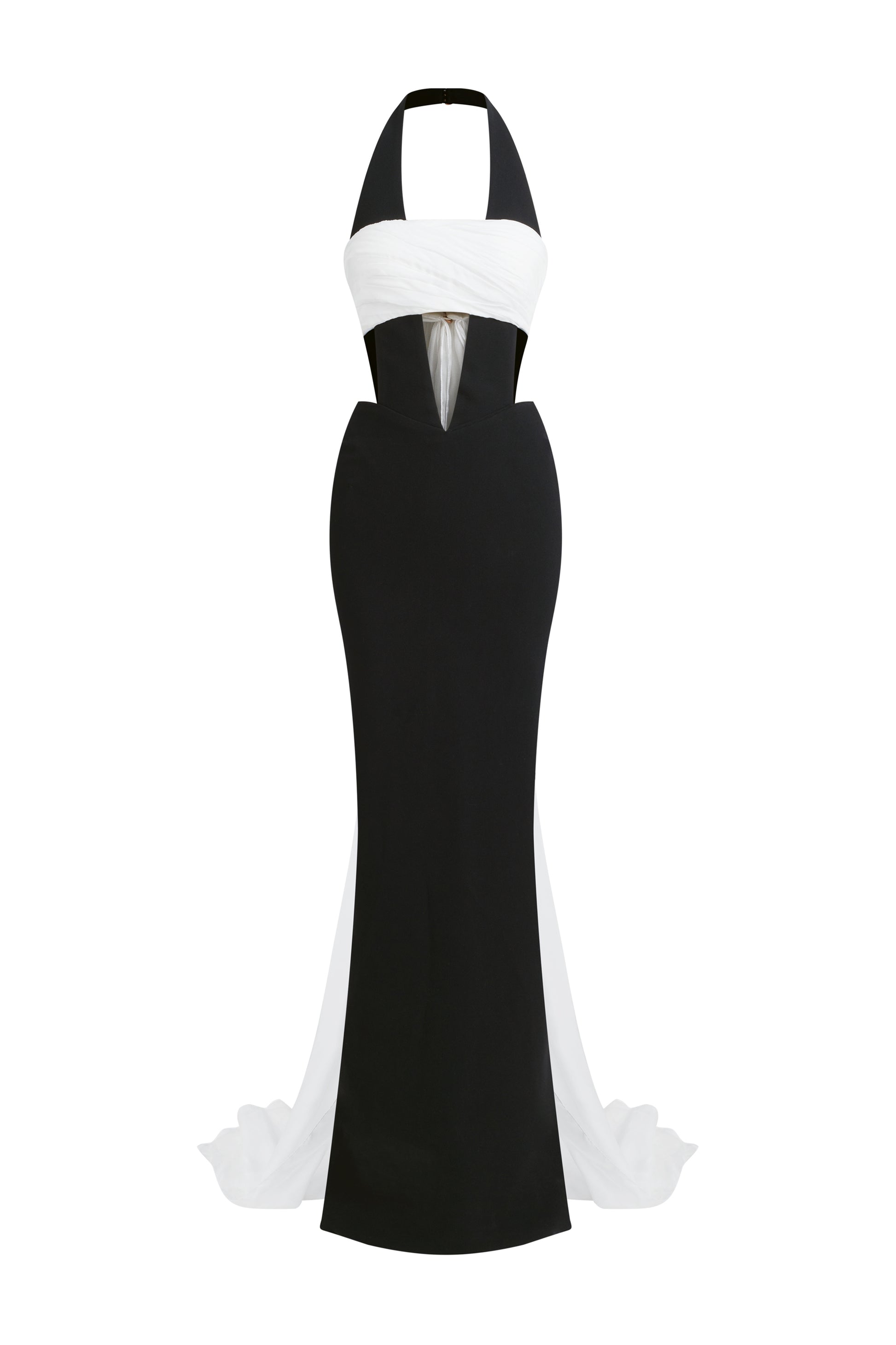 black tie dress halter neck Black Halter Tie Neck Maxi Dress for Women | Open Back Evening Gown | Bridesmaid Cocktail Dress