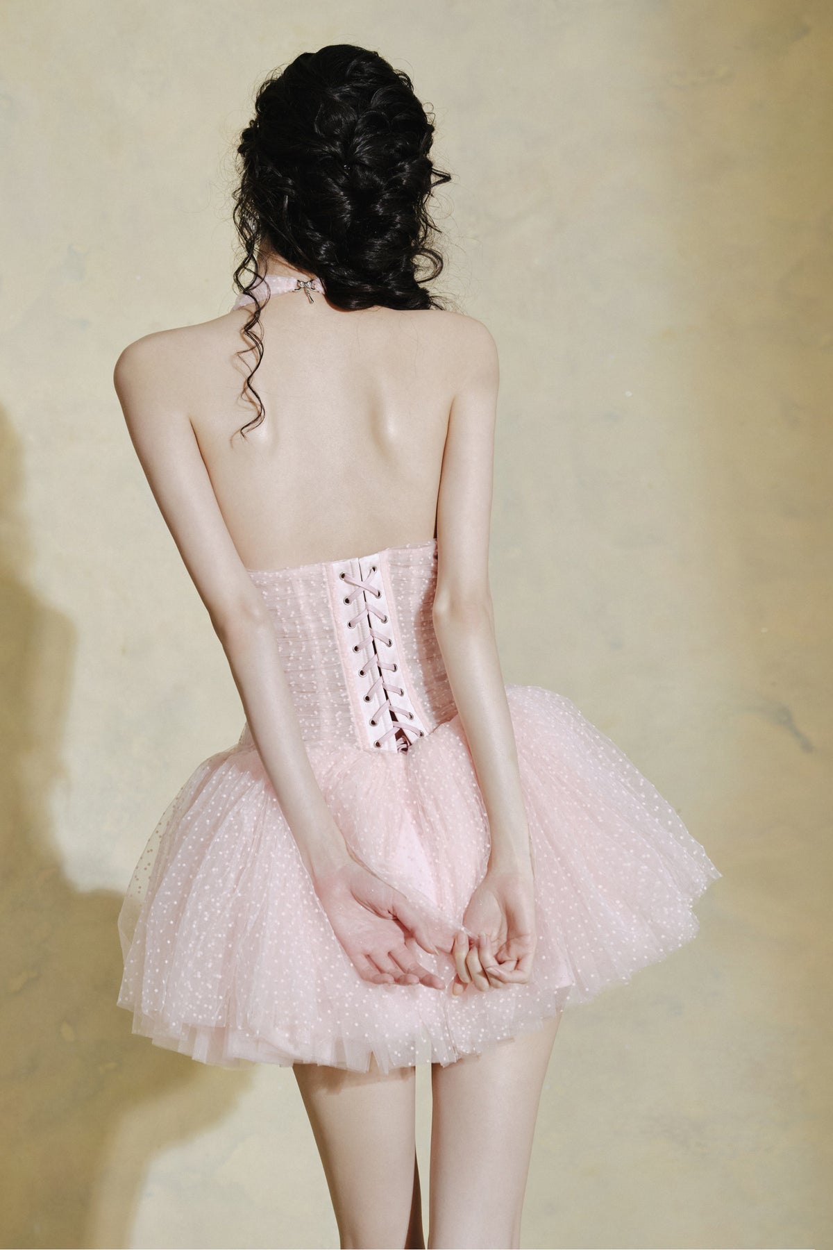 Blush Halter Mini Dress