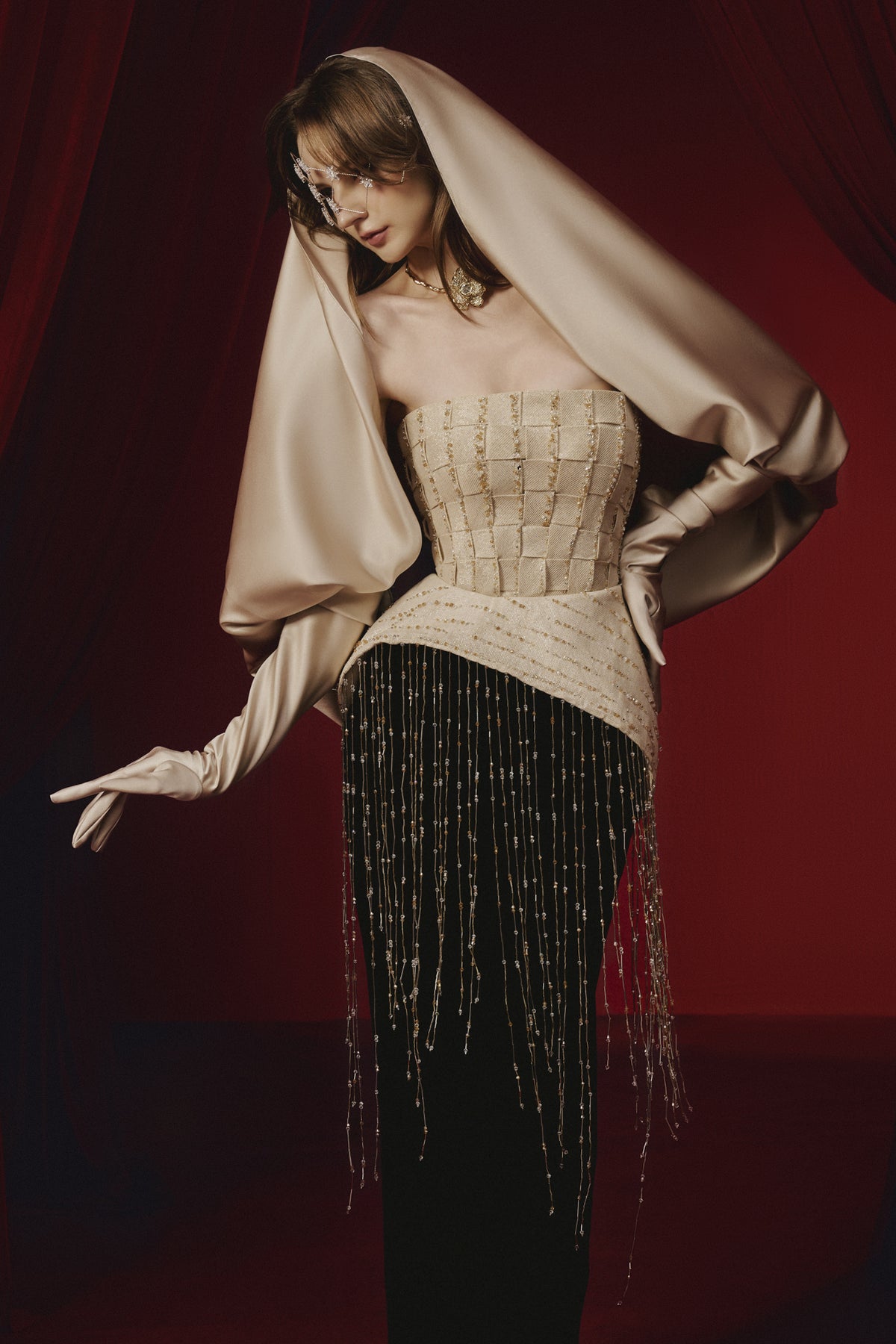 Nidali Fringe Midi Dress