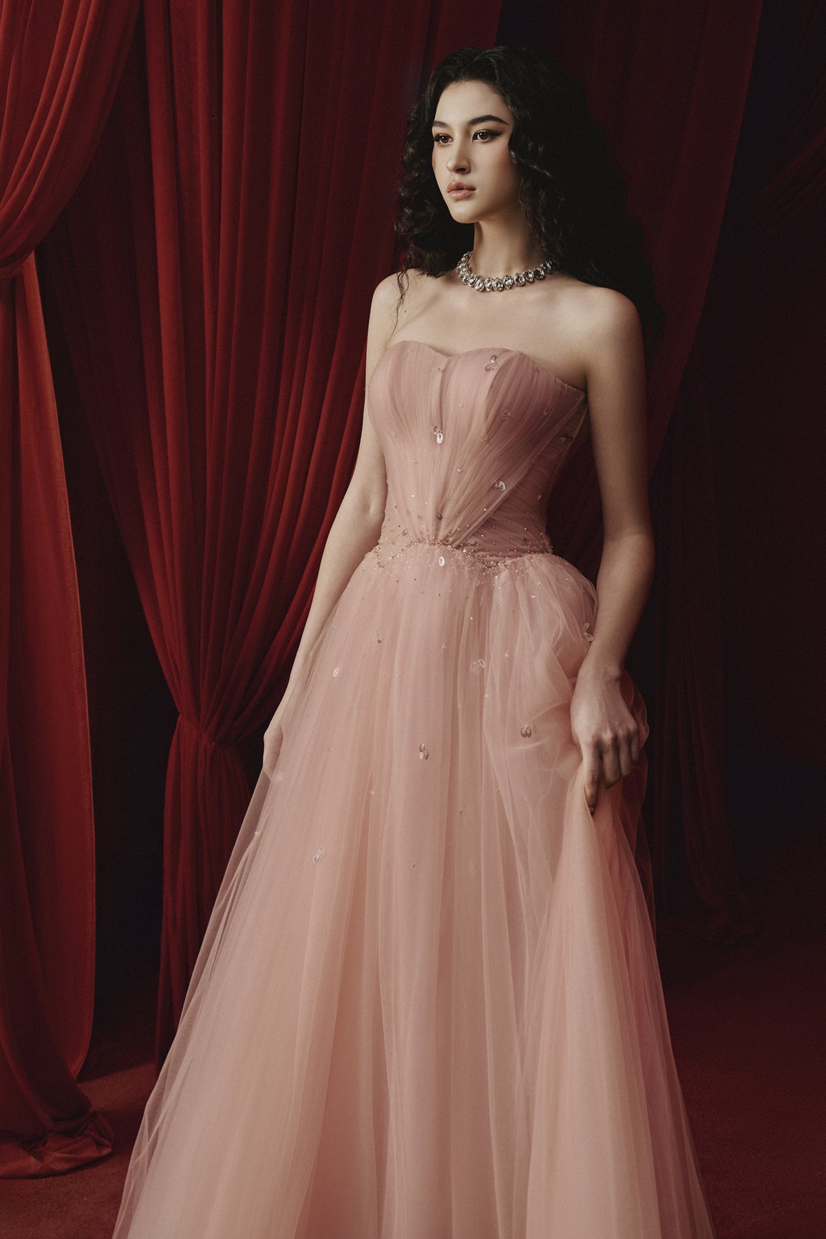 Irene Draped Maxi Dress