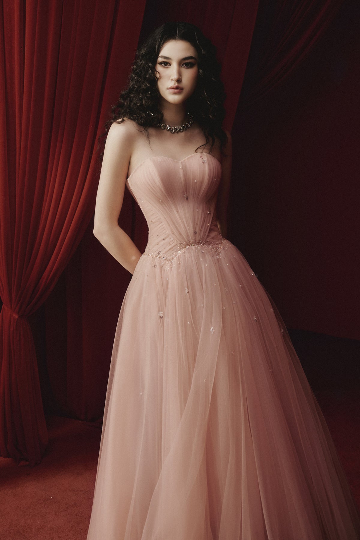 Irene Draped Maxi Dress