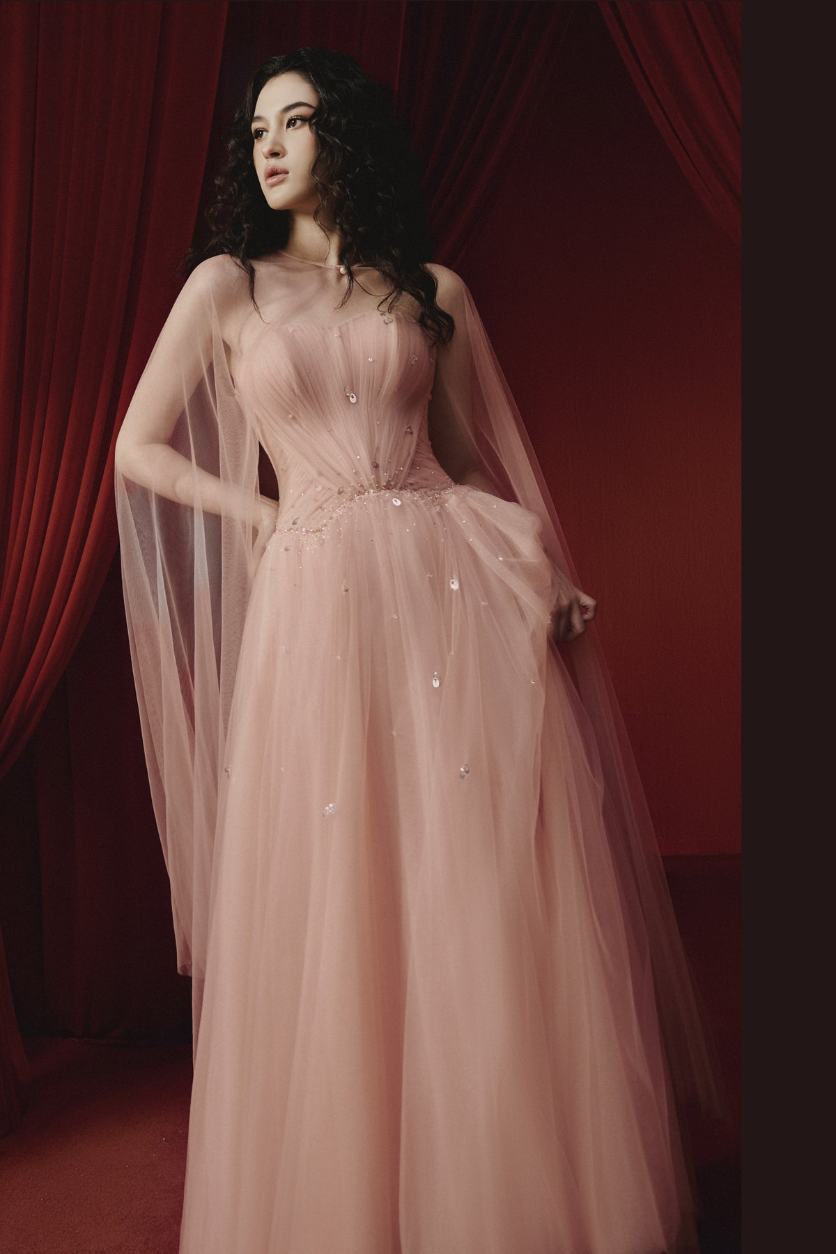 Irene Draped Maxi Dress