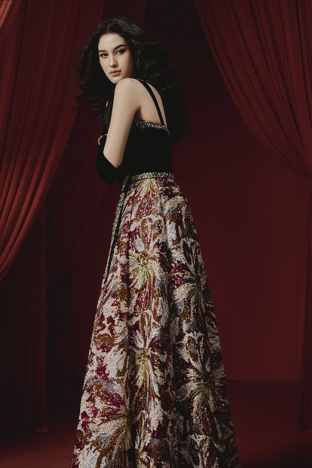 Erian Bead Maxi Dress