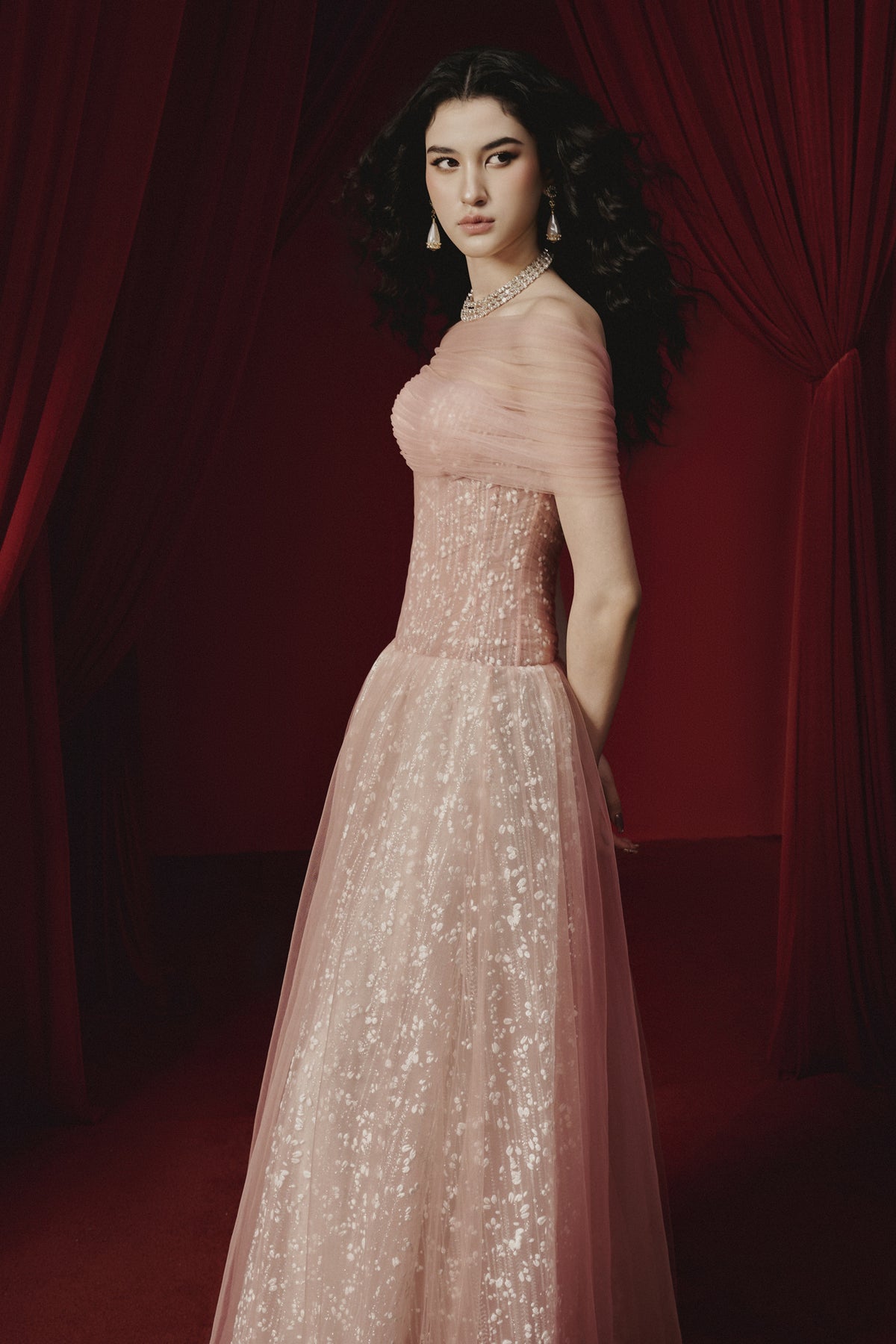 Douce Draped Maxi Dress