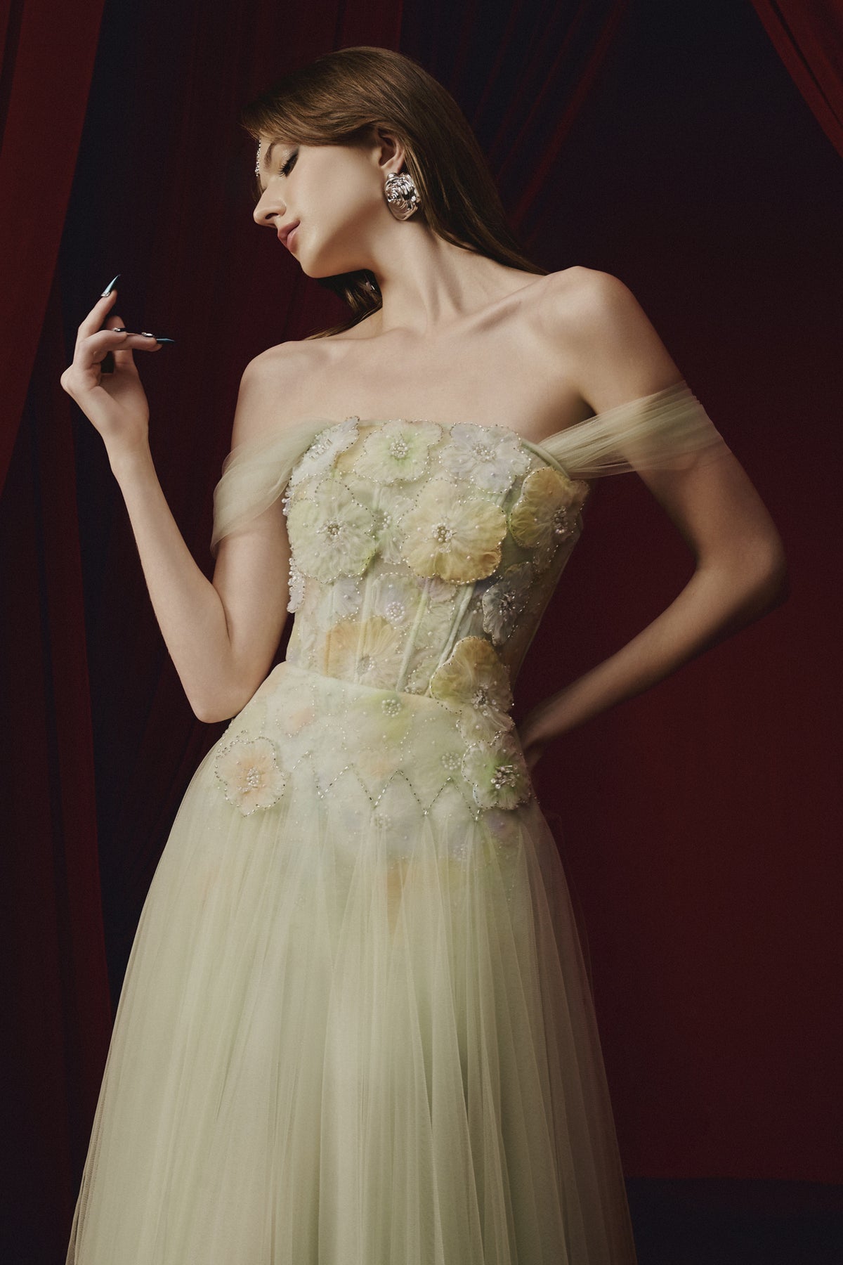 Florence Off-Shoulder Midi Dress