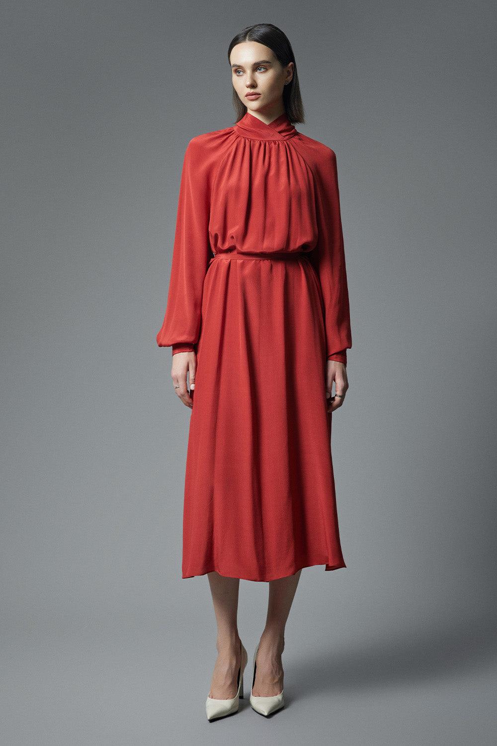 Palma Dress M / Burnt Orange