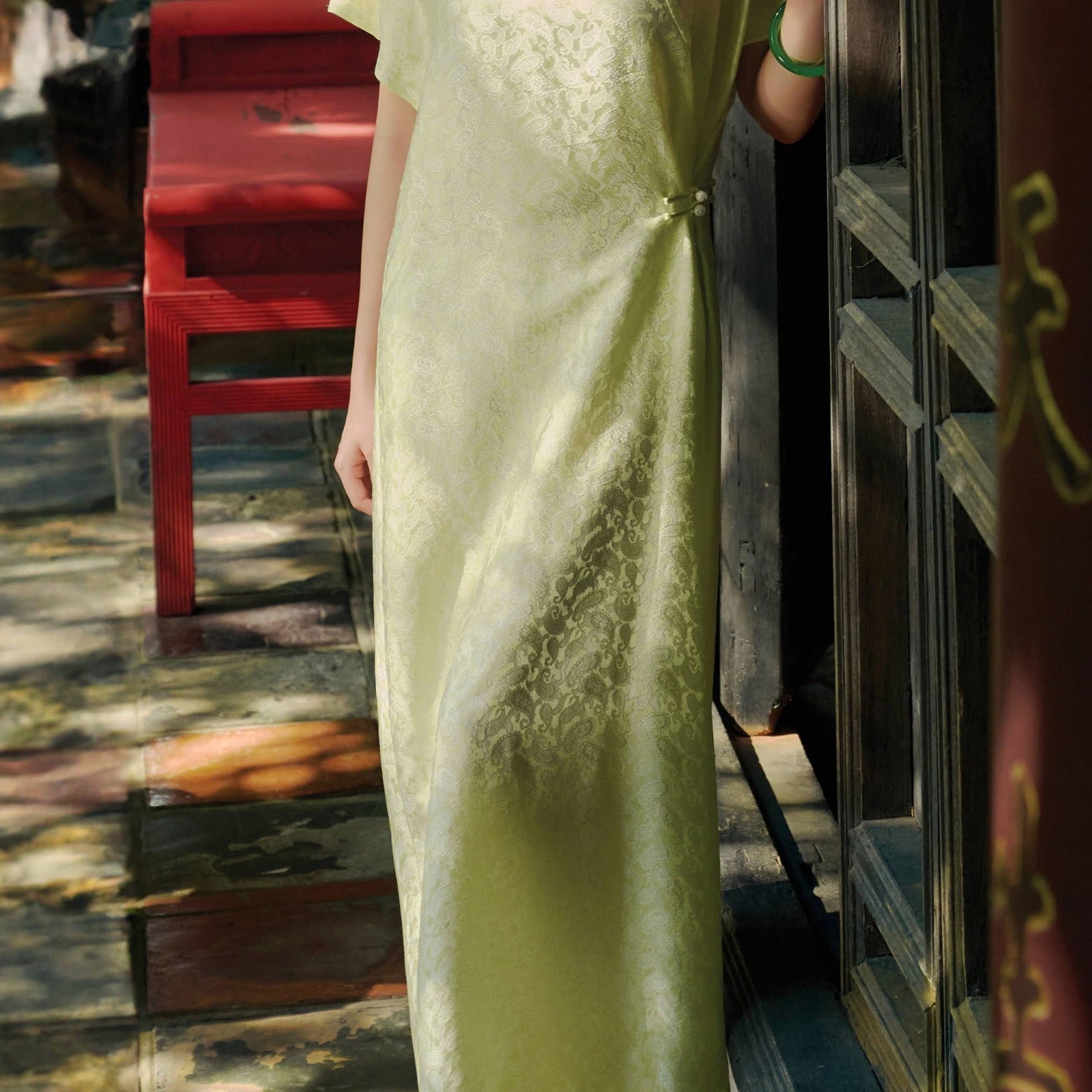 Ha Thy Draped Maxi Dress