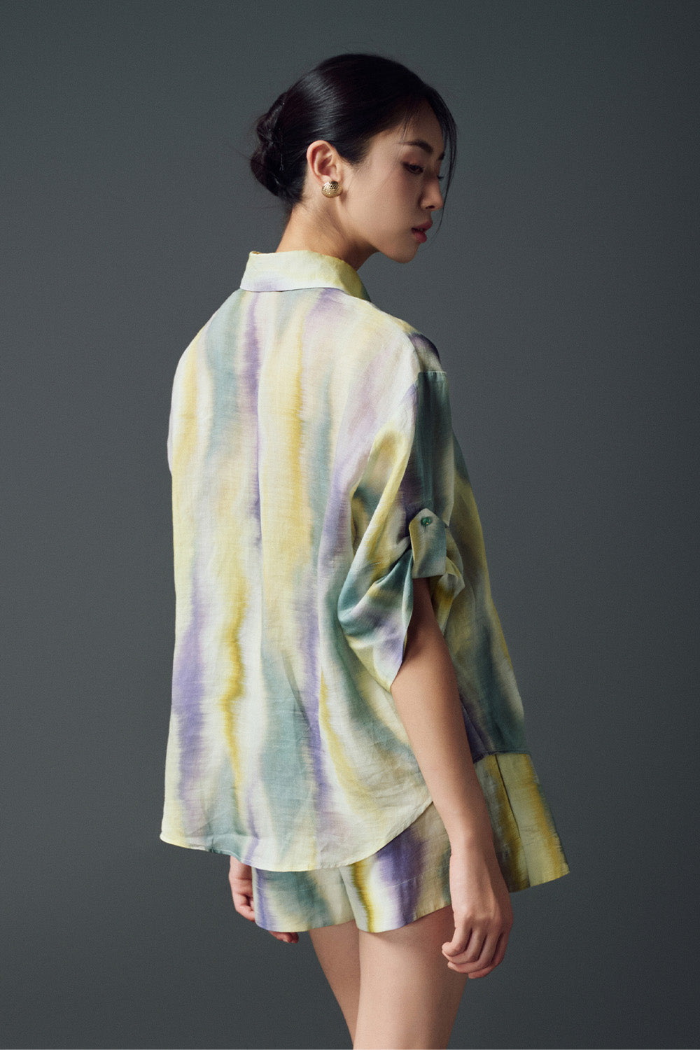 Ruby Straight Middle Sleeved Linen Shirt