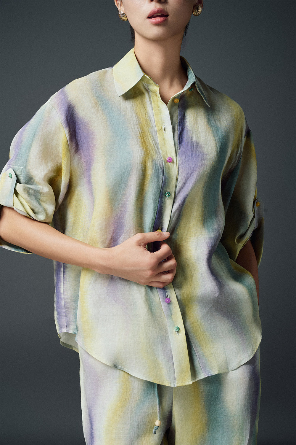 Ruby Straight Middle Sleeved Linen Shirt