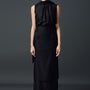 Vinca Straight Scarf Neck Chiffon Top