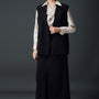 Double Straight Double Breasted Polycotton Blazer