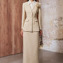 Monki Sheath Long Sleeved Linen Cotton Midi Set