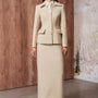 Jane Sheath Johnny Collar Linen Cotton Midi Set