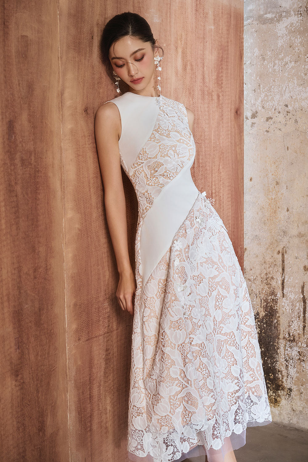 knee length dresses for ladies Jewel Neck Sheath Dress main image 0