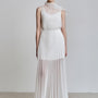 Paloma Straight Sleeveless Silk Organza Top