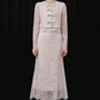 Absolu Cropped Round Neck Lace Jacket