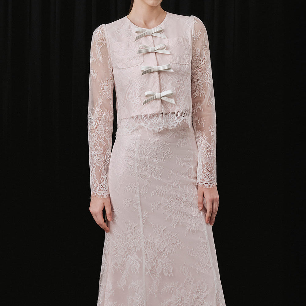 Absolu Mermaid High Waist Lace Calf Length Skirt