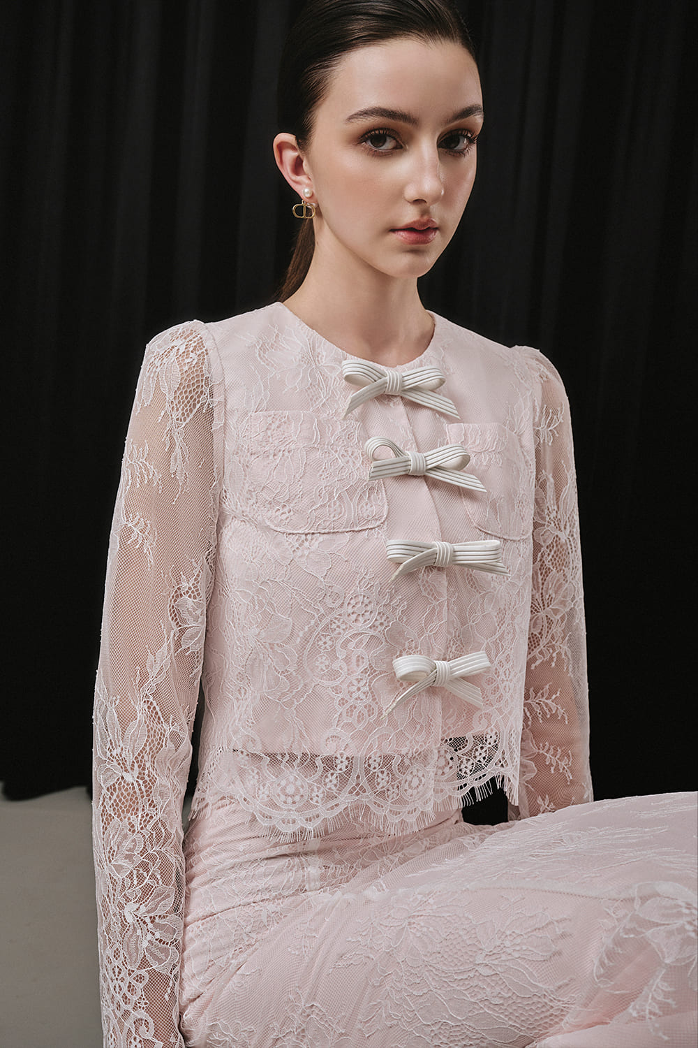 Absolu Mermaid High Waist Lace Calf Length Skirt