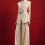 Alatow Straight Wide Leg Linen Cotton Floor Length Pants