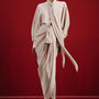 Vanila Straight Cuff Sleeved Silk Satin Shirt