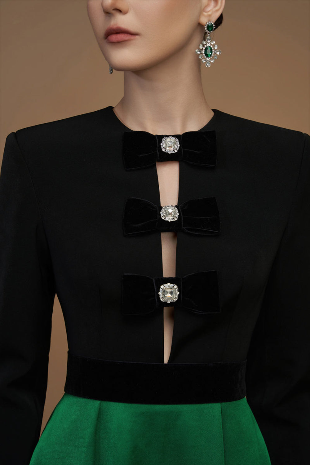 Annelore Rhinestone Maxi Dress