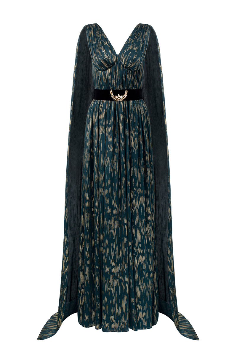 Caela Pleated Maxi Dress