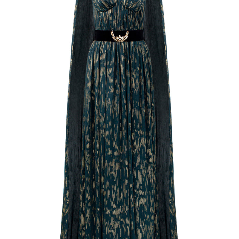 Caela Pleated Maxi Dress