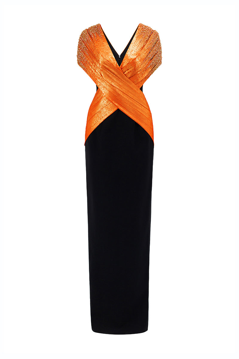 Senna Draped Maxi Dress