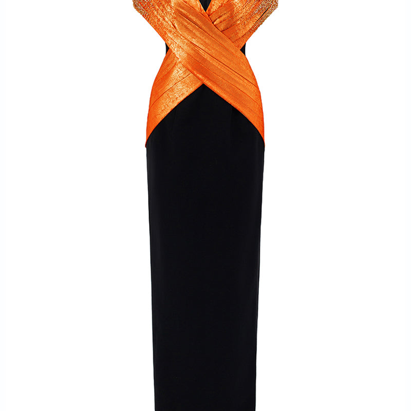Senna Draped Maxi Dress