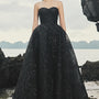 Harley Ball Gown Semi-Heart Neck Taffeta Floor Length Dress
