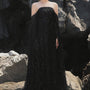 Ramona A-line Illusion Neck Tulle Floor Length Dress