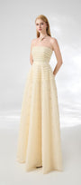 Cline Strapless Stone Organza Floor Length Dress - MEAN BLVD