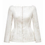 Estelle Peplum Button Blazer
