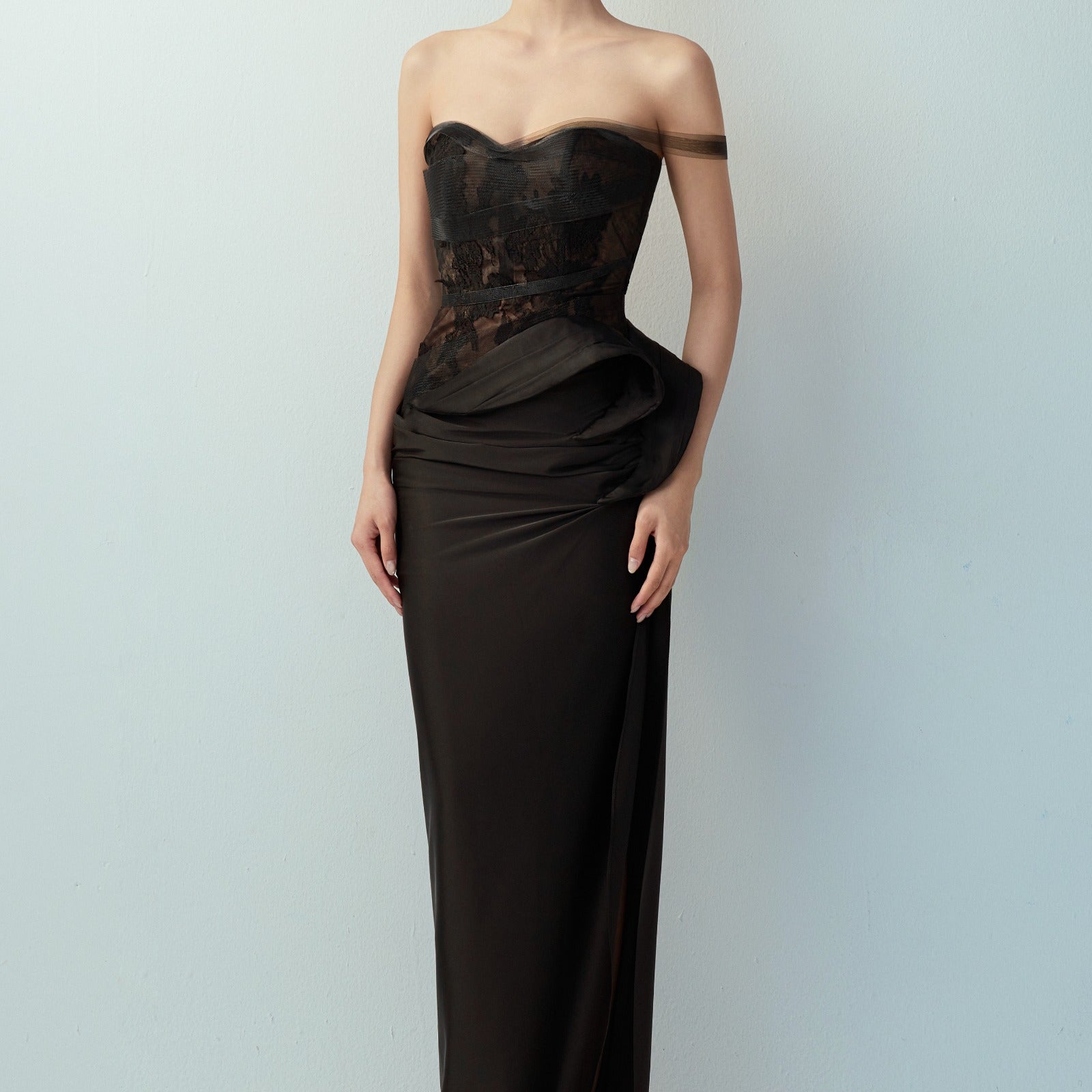 Vela Draped Maxi Dress