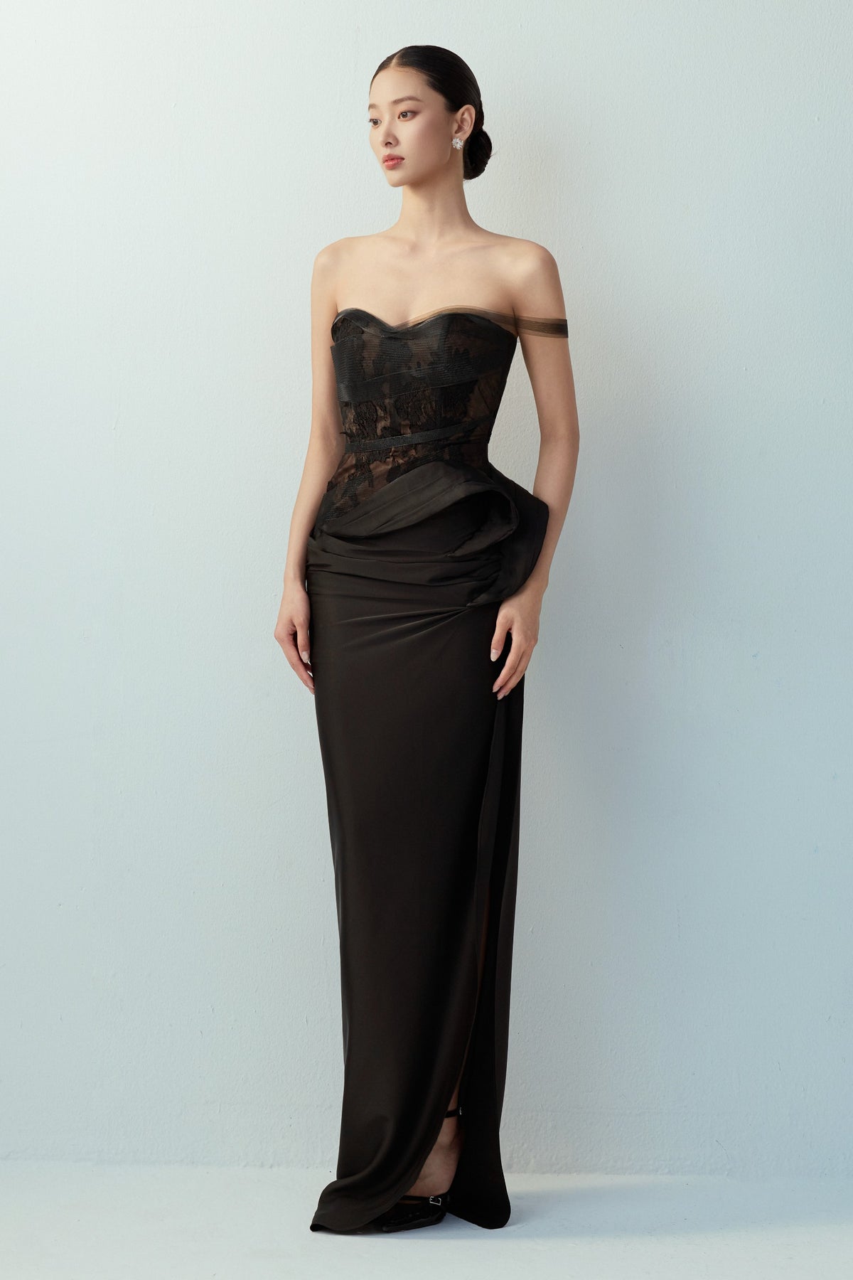 Vela Draped Maxi Dress