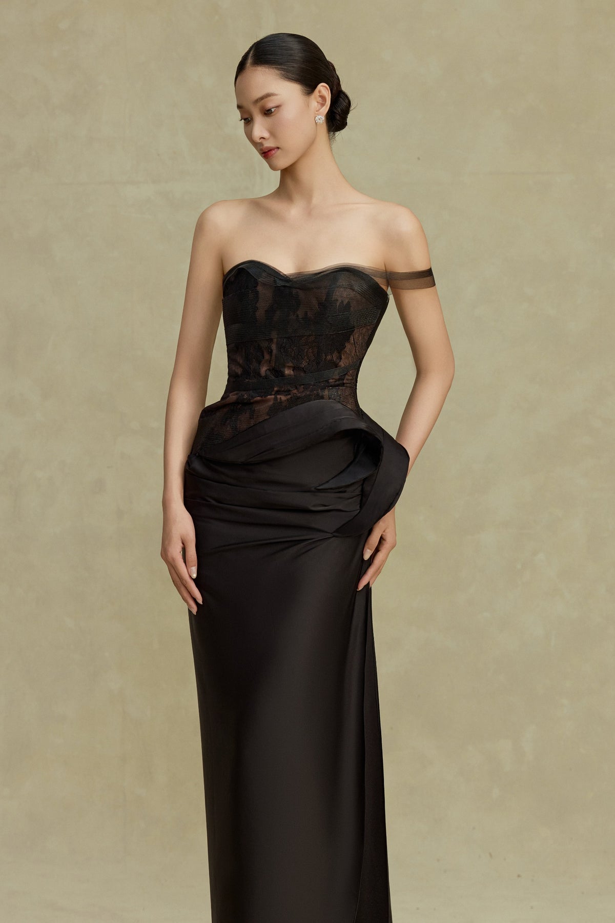 Vela Draped Maxi Dress