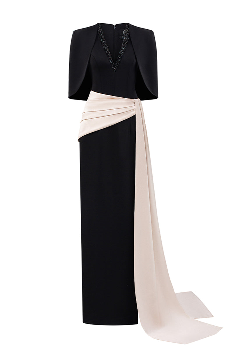 Zirel Draped Maxi Dress