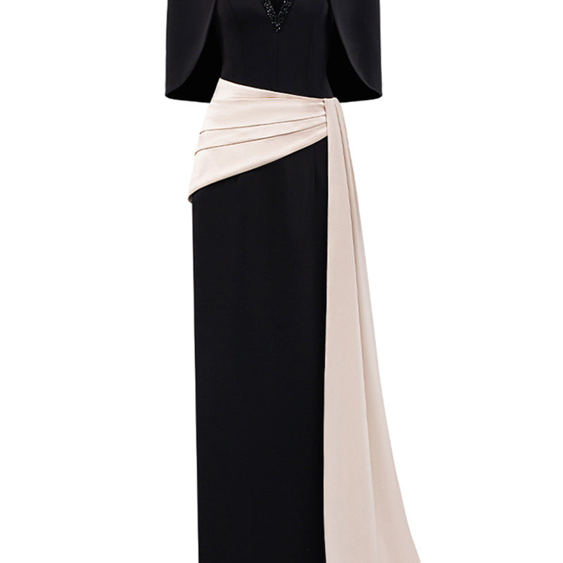 Zirel Draped Maxi Dress