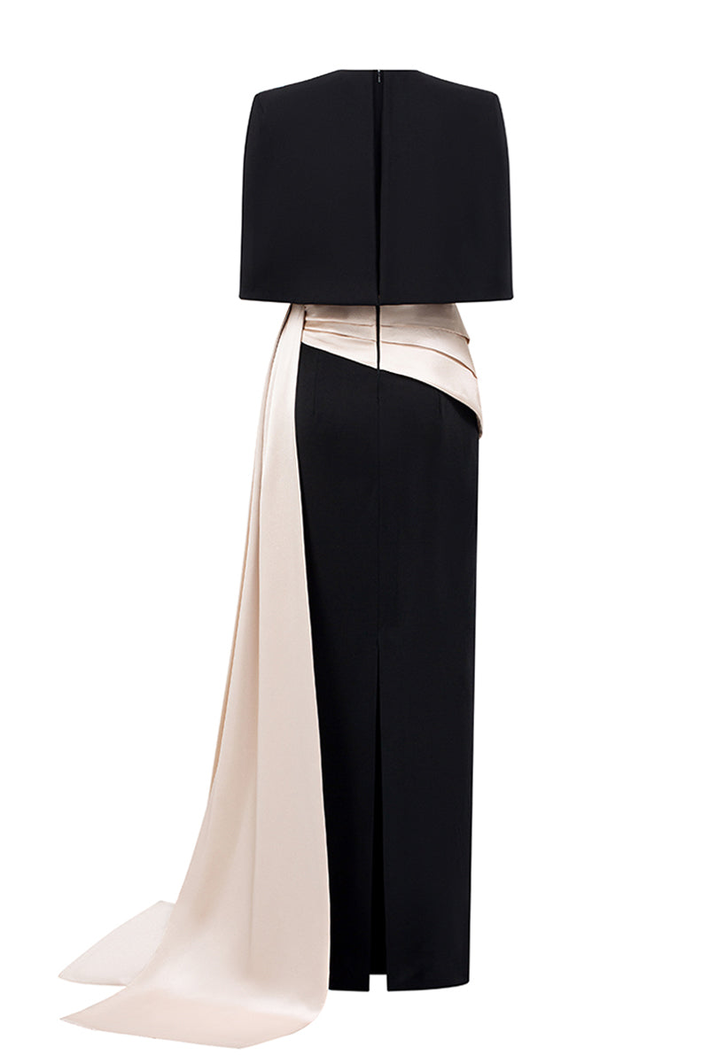Zirel Draped Maxi Dress