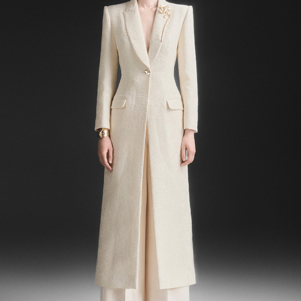 Vaelith V-Neck Trench Coat - MEAN BLVD