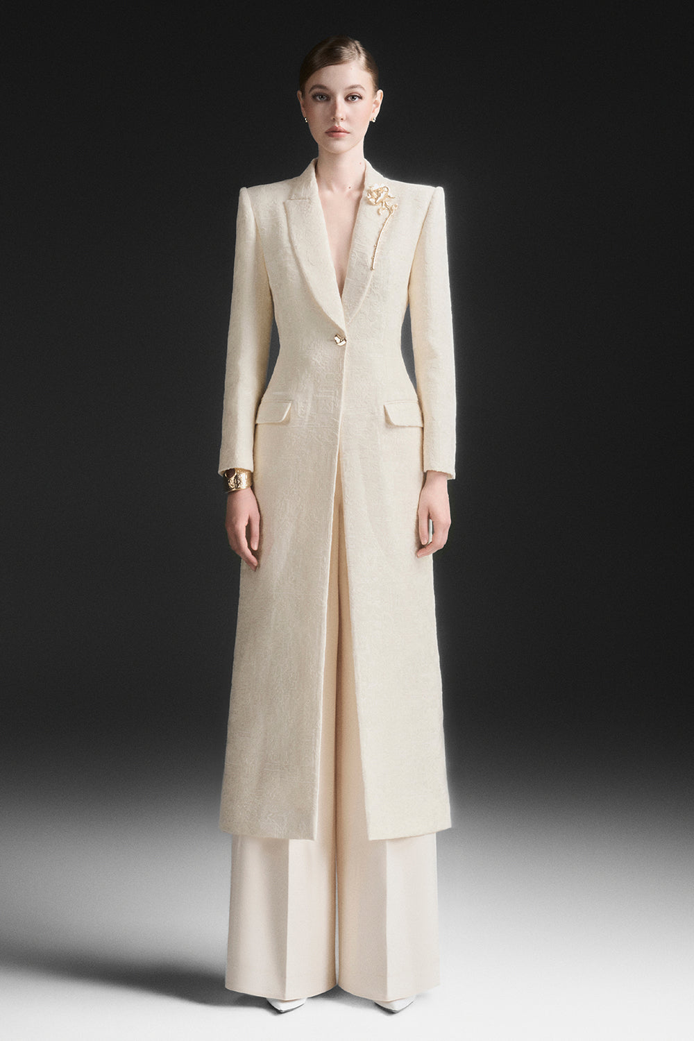 Vaelith V-Neck Trench Coat - MEAN BLVD