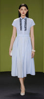 Valenne Collared Midi Dress - MEAN BLVD