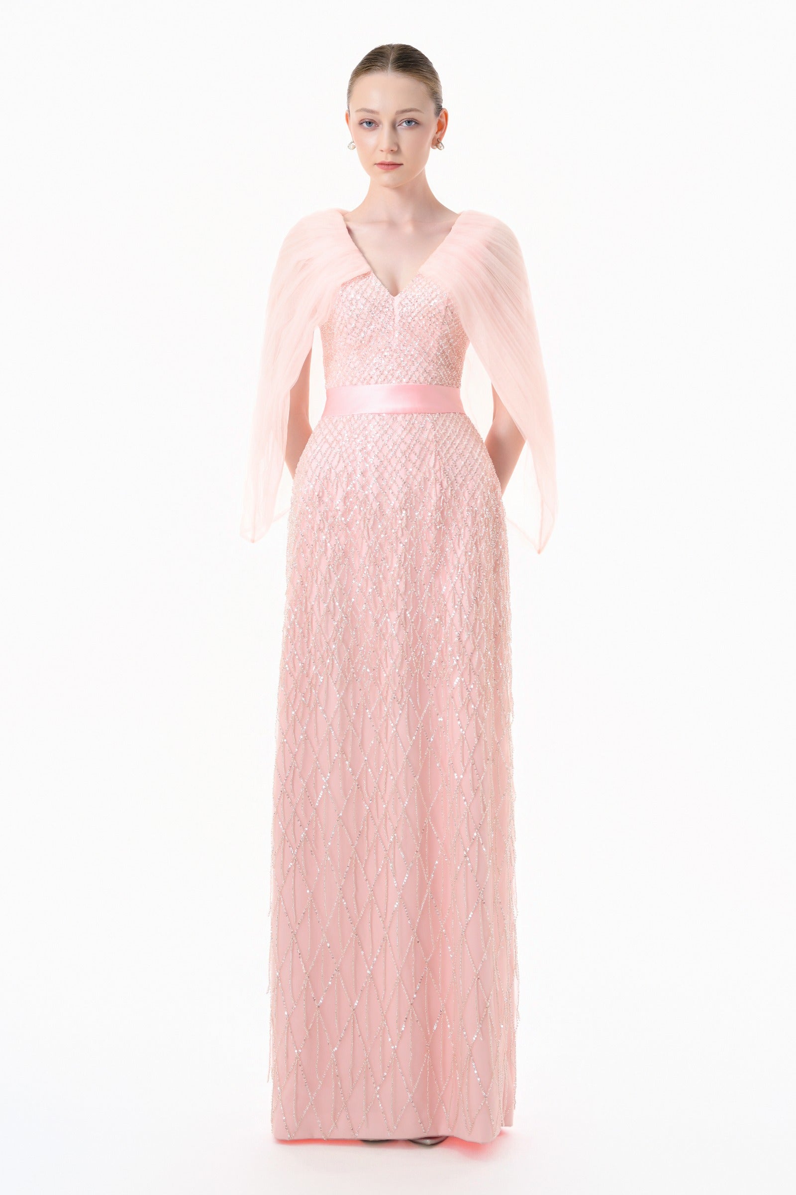 Vela Cape Sleeve Maxi Dress - MEAN BLVD