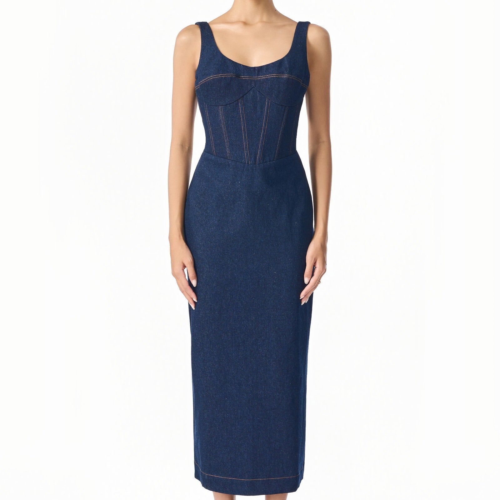 Vela Scoop Neck Midi Dress - MEAN BLVD
