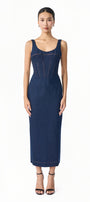 Vela Scoop Neck Midi Dress - MEAN BLVD