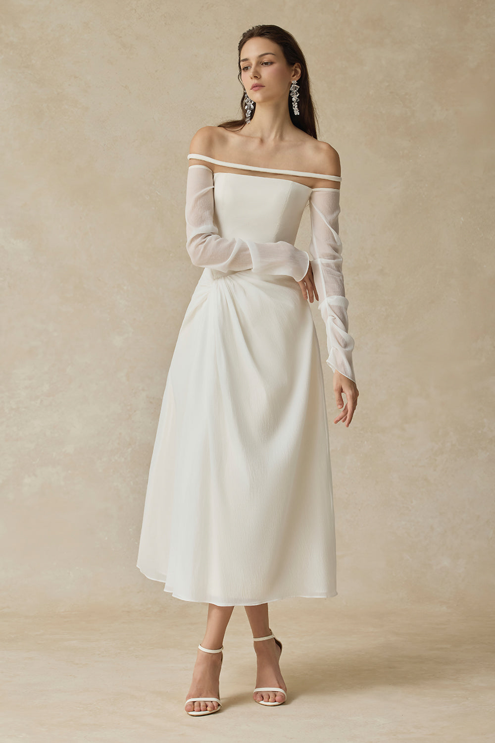 voile midi dress Voile Midi Dress - Jacobean Floral