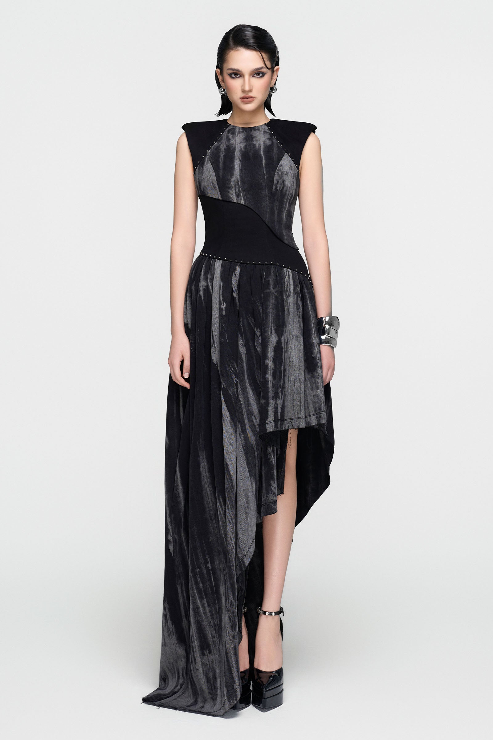 Velum Asymmetric Maxi Dress - MEAN BLVD