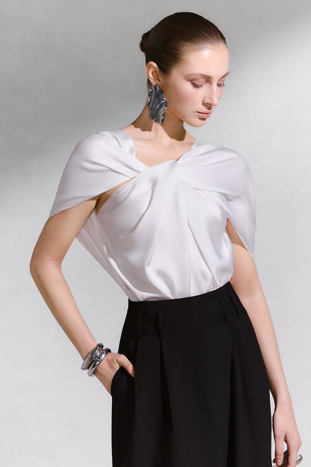 Veris Draped Top - MEAN BLVD